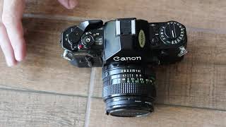 Canon A1 Film Camera Overview And User Guide [upl. by Euqram577]