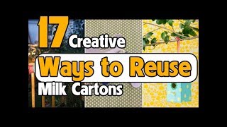 17 Creative Ways to Reuse Milk Cartons [upl. by Hceicjow572]