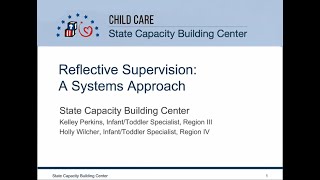 Reflective Supervision A Systems Approach [upl. by Rheta]