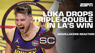 Reaction to Luka Doncic’s 1st game vs the Mavs 🏀 ‘This Laker team is serious’ – Perk  SportsCenter [upl. by Docile]