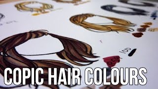 Copic Tutorial Hair Colour Combinations [upl. by Anyah]