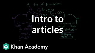 Intro to articles  The parts of speech  Grammar  Khan Academy [upl. by Navaj]