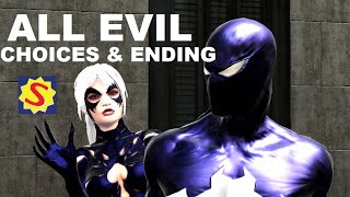 All Evil Choices and Evil Ending  SpiderMan Web of Shadows [upl. by Aerdnna]