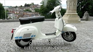 Classic Vespa Scooter Electric Conversion [upl. by Norra]