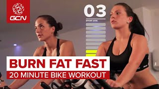 Burn Fat Fast 20 Minute Bike Workout [upl. by Pilif121]