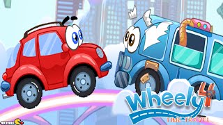 Wheely 4 Time Travel Walkthrough All Levels HD [upl. by Udela838]