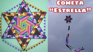 Cómo Hacer un Papalote o Cometa quotEstrellaquot  How to Make Star Kite  Saranggola Star [upl. by Gerek]