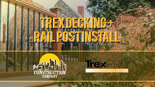 How to Install Trex Composite Decking  Rail Posts THE RIGHT WAY [upl. by Ennayhc572]