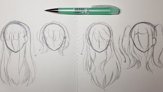 4 Ways to Draw Hair [upl. by Lezti]