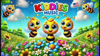 Kids Song The Busy Bees 🐝🇺🇸 [upl. by Ahtebat]