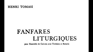 Tomasi  Fanfares Liturgiques score [upl. by Drofnats]