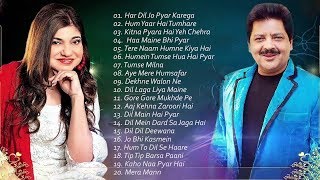 BEST Songs Udit Narayan amp Alka Yagnik  Evergreen romantic songs  Awesome Duets  SUPERHIT JUKEBOX [upl. by Kcinnay]