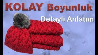 KOLAY BOYUNLUK Dikişsiz boyunluk nasıl yapılır [upl. by Ennirroc140]