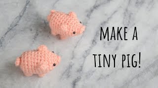 amigurumi pig tutorial  crochet pig [upl. by Tempa]