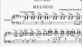 LCM Piano 20212024 Grade 8 List B3 Rachmaninov Melodie Op3 No3 Sheet Music [upl. by Alliuqaj]