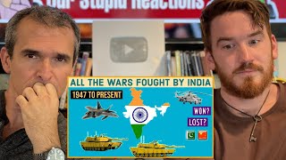 All The Wars Fought By India  1947 To Present REACTION [upl. by Adianes]