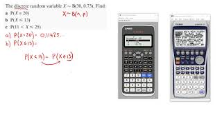 Binomial Distribution using the Calculator [upl. by Maryanna]