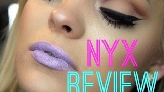 NYX Macaron Lippies Review amp Demo [upl. by Terti]