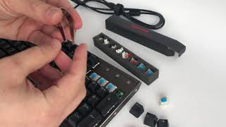 How to change the Redragon keyboard mechanical switches from Outemu [upl. by Nollaf]