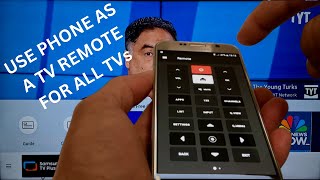 How to use your smartphone as a TV remote for all TVs smart amp non smart [upl. by Anerbas]