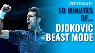 10 MINUTES OF Novak Djokovic Beast Mode Tennis 🤯 [upl. by Bibbie784]