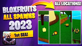 ALL FRUIT SPAWN LOCATIONS  Bloxfruits [upl. by Jeanine]