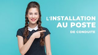 Comment bien sinstaller au poste de conduite  Les tutos permis ECF [upl. by Arrait]