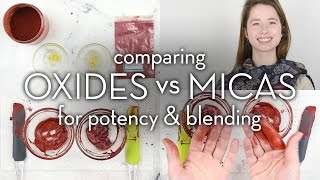 Oxides and other pure pigments vs Micas for Potency amp Blending  Make it Up [upl. by Aelegna]