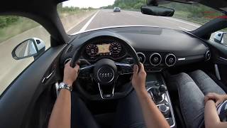 TOP SPEED AUDI TT COUPE 20 TSFI ON AUTOBAHN [upl. by Elleimac402]