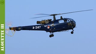 Alouette III  helicopter  HD [upl. by Noelyn]