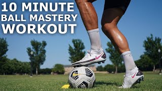 Easy 10 Minute Ball Mastery Workout  Simple Ball Mastery Exercises For Footballers [upl. by Leoine]