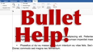 How to fix bullets in Microsoft Word  TUTORIAL  QUICK FIX [upl. by Sky]