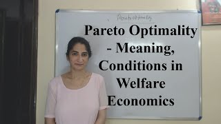 Pareto Optimality  Meaning Conditions in Welfare Economics [upl. by Luaped225]