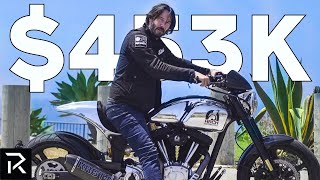 Inside Keanu Reeves Impressive Motorcycle Collection [upl. by Atilehs972]