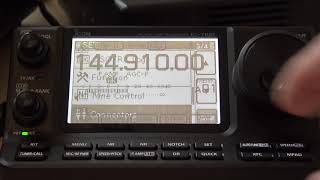 Icom IC7100 Sending Email Via VHF Winlink Mobilinkd ARES [upl. by Trula631]