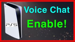 PS5 HOW TO ENABLE VOICE CHAT EASY [upl. by Rika595]