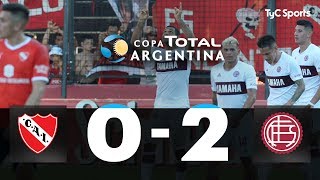 Independiente 0  Lanús 2  4tos de Final  Copa Argentina 2019 RESUMEN Y GOLES [upl. by Xanthe603]