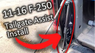 1116 F250 Tailgate Assist Install [upl. by Brause]