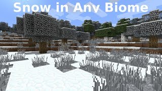 How To Cover Any Minecraft Biome In Snow [upl. by Amann575]