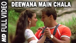 Deewana Main Chala Full Video Song  Pyar Kiya To Darna Kya  Udit Narayan  Salman Khan Kajol [upl. by Anesusa]