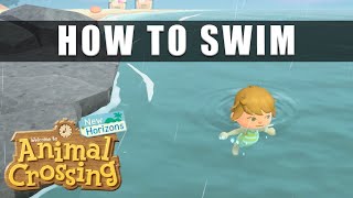 Animal Crossing New Horizons how to swim [upl. by Jojo]