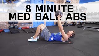 8 Minute Med Ball Six Pack Ab Workout  No Equipment [upl. by Adnilav943]