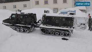 Bundeswehr hilft im Schneechaos 10012019 [upl. by Mcmaster]