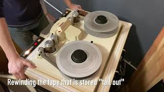 2quot analog tape recording session demonstration [upl. by Hendren]