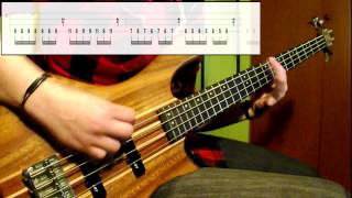 System Of A Down  Chop Suey Bass Cover Play Along Tabs In Video [upl. by Jarvey771]