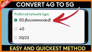 How to Convert 4G to 5G on any Network  Complete Guide to Increase Internet Speed [upl. by Eiramyelhsa891]