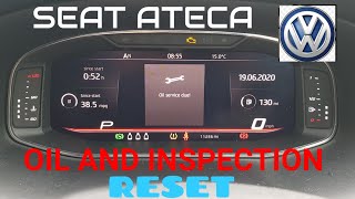 Seat Ateca How to RESET Oil and Inspection information on the dash [upl. by Eizeerb795]