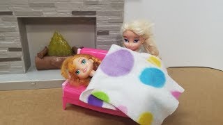 Annias Sick Day Elsia and Annia Toddler Videos [upl. by Anivla]