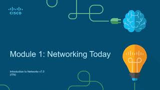 CCNA1ITNv7  Module 01  Networking Today [upl. by Jarek]