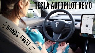 Tesla Model 3 ♥ Autopilot Demo amp Review [upl. by Mure]